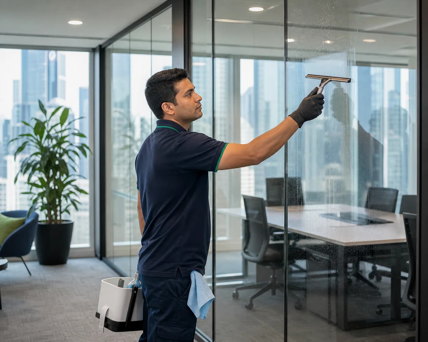 Office glass and partition cleaning Wetherill Park — ANZ